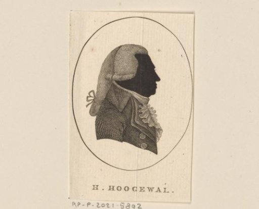 Silhouette portrait of Herman Hoogewal