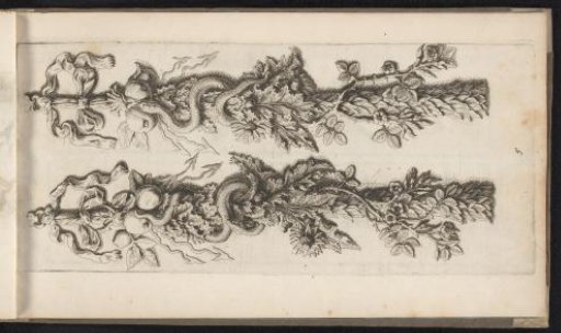 Pilaster festoons with snakes from the Amsterdam Town Hall