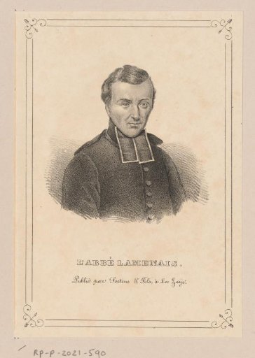 Portrait of Hughes Félicité Robert de Lamennais