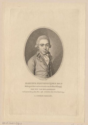 Portrait of Martinus Nieuwenhuyzen