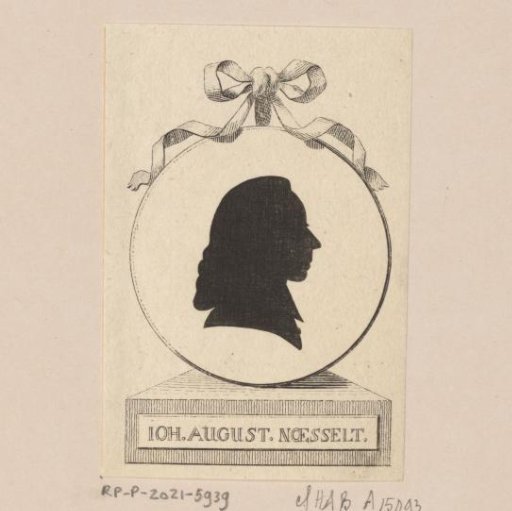 Silhouette Portrait of Johann August Noesselt