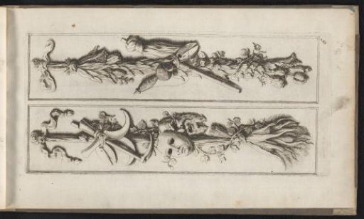 Pilaster festoons with theatrical masks from the Amsterdam Town Hall