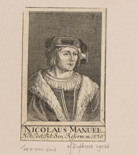 Portrait of Niklaus Manuel Deutsch