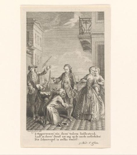 Two Kneeling Men on a Quay