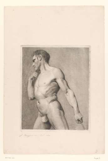 Standing male nude