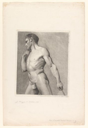 Standing male nude