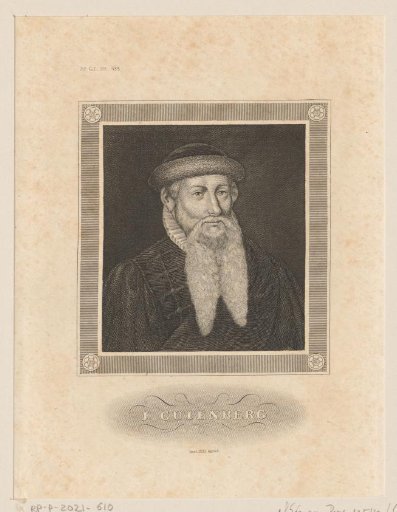 Portrait of Johann Guttenberg