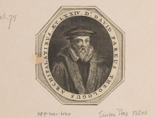 Portrait of David Pareus II at the Age of 74
