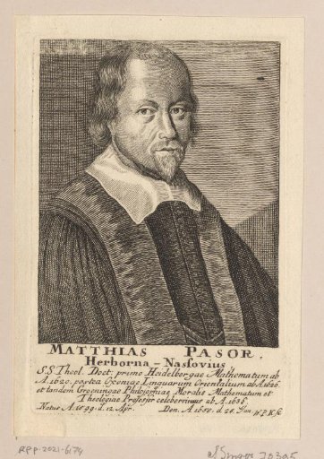 Portrait of Matthias Pasor