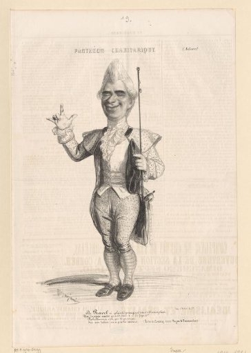 Caricature of Pierre-Alfred Ravel