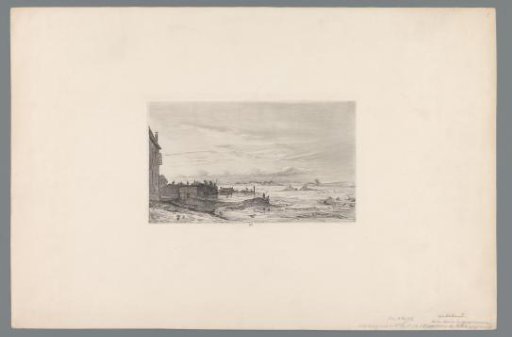 Saving people and cattle from the Arnhemsche Waard, 1855