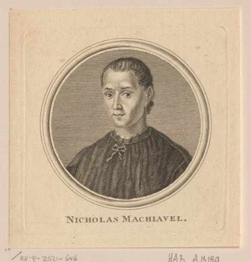 Portrait of Niccolò Machiavelli