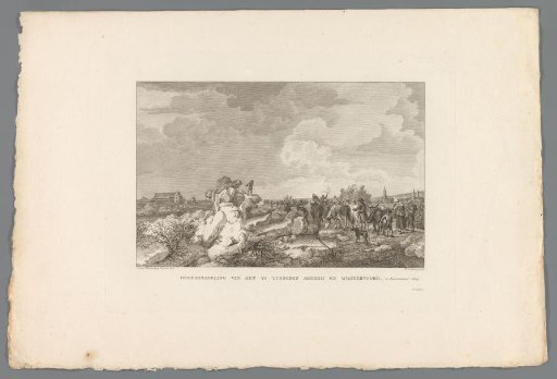 Drifting ice between Arnhem and Westervoort, 1809