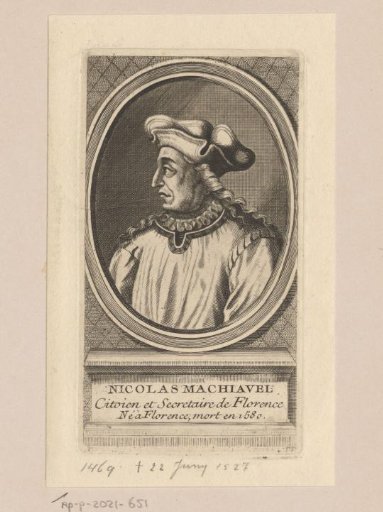 Portrait of Niccolò Machiavelli