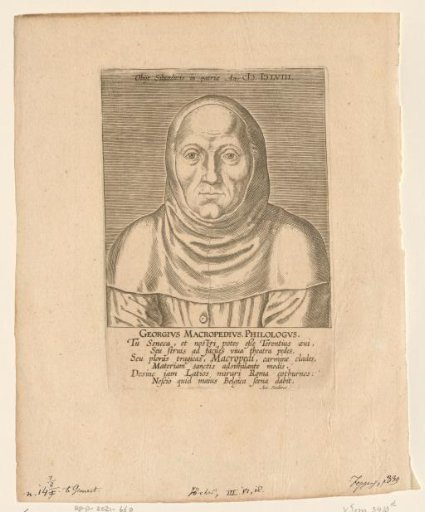 Portrait of Georgius Macropedius