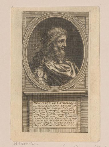 Portrait of Reccared I, King of the Visigoths