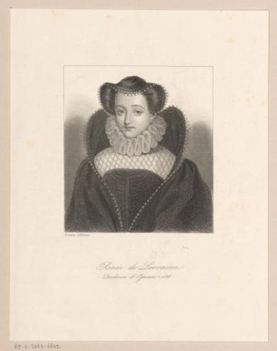 Portrait of Renée of Lorraine, Duchess of d'Ognano