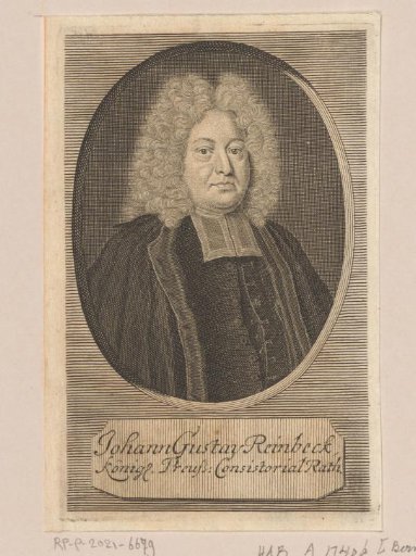 Portrait of Johann Gustav Reinbeck
