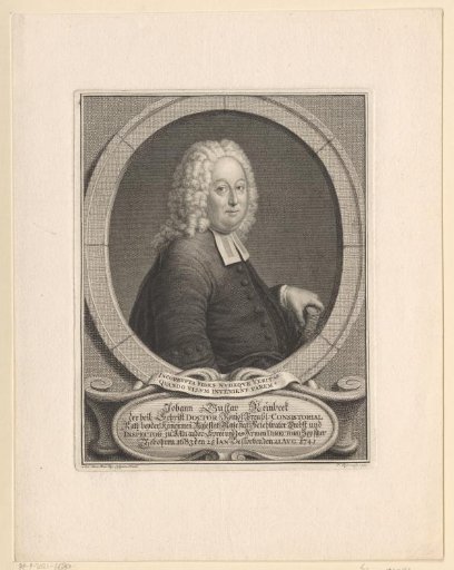 Portrait of Johann Gustav Reinbeck