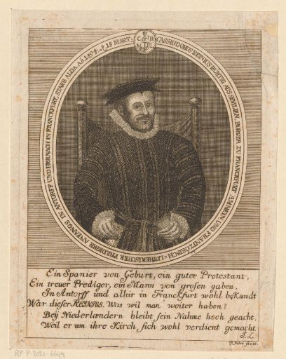 Portrait of Cassiodoro de Reina