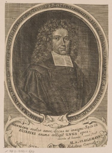 Portrait of Johann Christoph Maennling