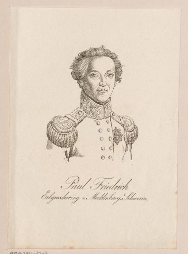 Portrait of Paul Friedrich of Mecklenburg-Schwerin