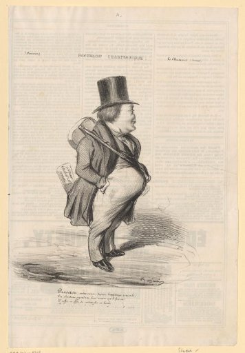 Caricature of Auguste Mathieu Panseron