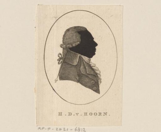 Silhouette Portrait of Hendrik Daniël van Hoorn