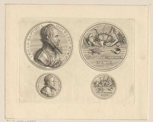 Medals with portrait of Jan Baptist Houwaert