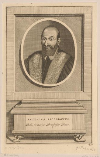 Portrait of Antonio Riccoboni