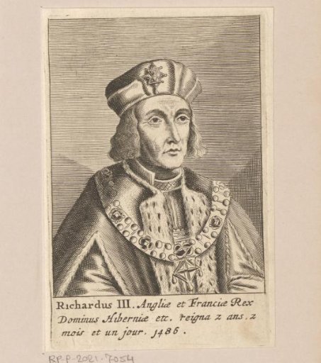 Portrait of Richard III, King of England