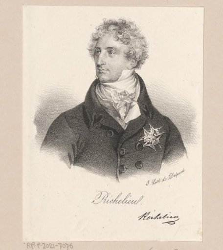 Portrait of Armand-Emmanuel du Plessis, Duke of Richelieu