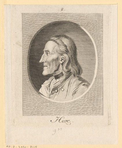 Portrait of a man designated as Hoze