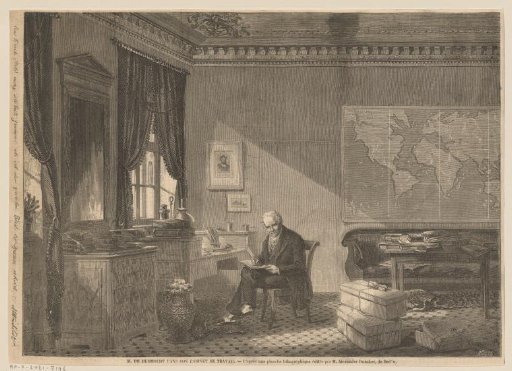 Alexander von Humboldt in his study