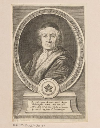 Portrait of Charles de Saint-Évremond at the age of 85