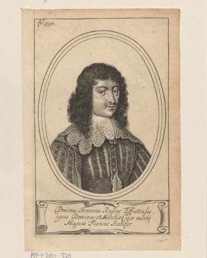 Portrait of Henri Coiffier de Ruzé, Marquis of Cinq-Mars