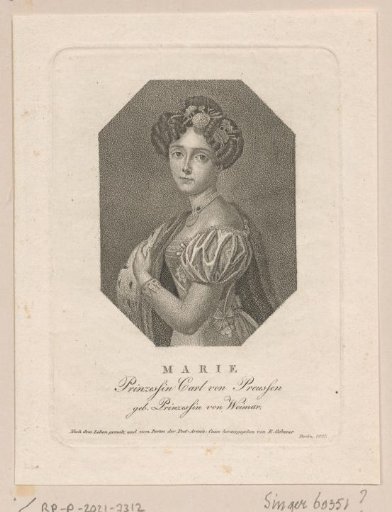 Portrait of Marie of Saxe-Weimar-Eisenach