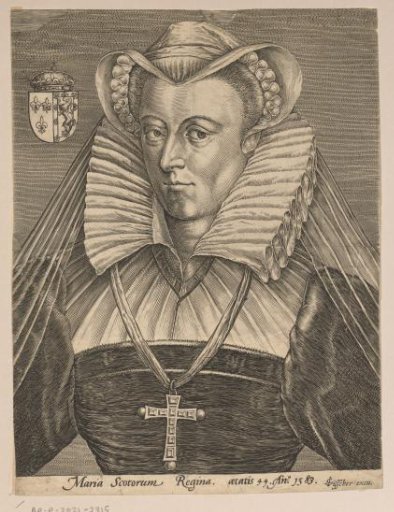 Portrait of Mary I, Queen of Scotland, at the age of 44