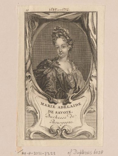 Portrait of Maria Adelaide of Savoy