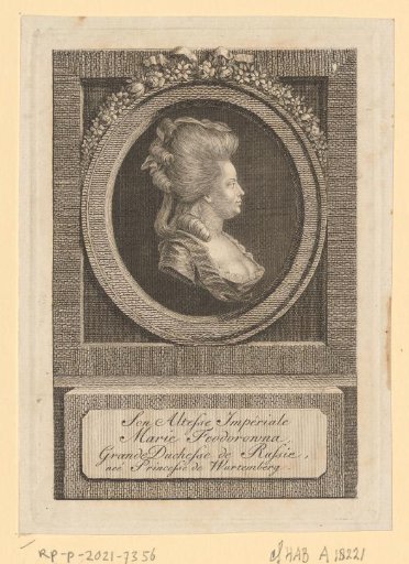 Portrait of Maria Fjodorovna I, Empress of Russia