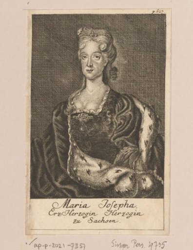 Portrait of Maria Josepha of Austria