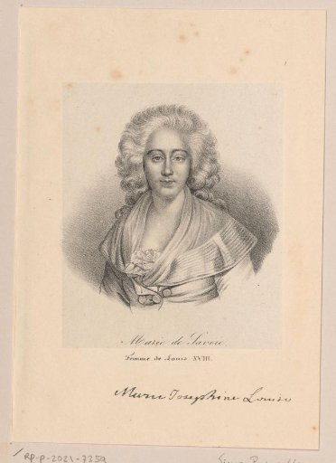 Portrait of Maria Josephine of Savoy