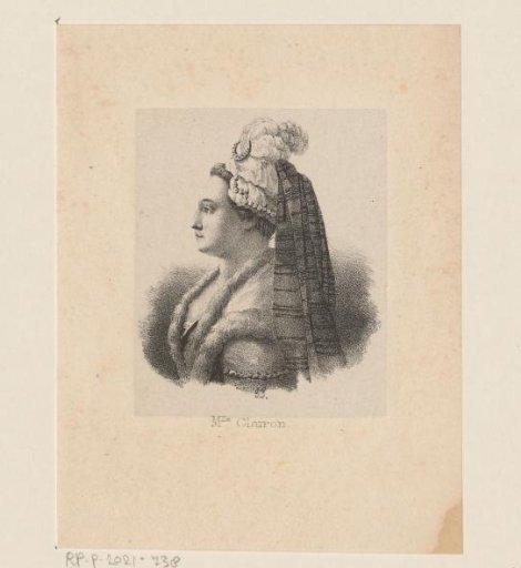 Portrait of Claire Clairon