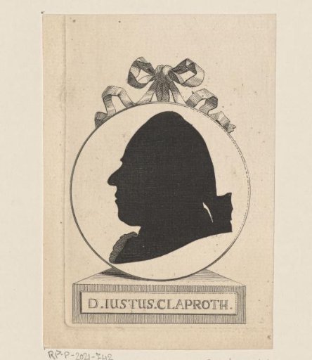 Silhouette Portrait of Justus Claproth