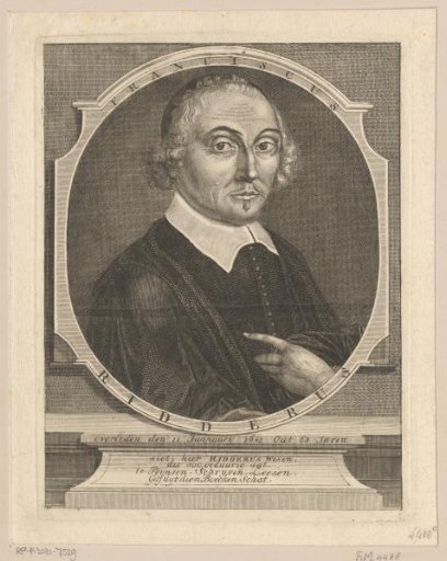 Portrait of Franciscus Ridderus