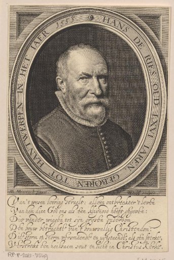 Portrait of Hans de Ries at the age of 66