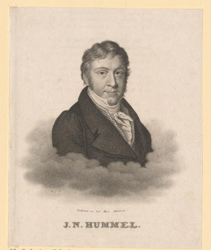 Portrait of Johann Nepomuk Hummel