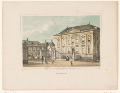 View of the Mauritshuis in The Hague