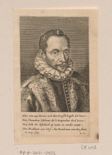 Portrait of Philip of Marnix, Lord of Saint-Aldegonde