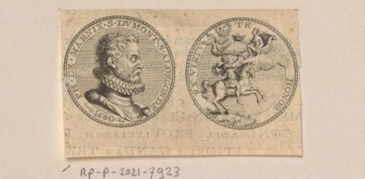 Obverse and reverse of a medal with the portrait of Philip of Marnix, Lord of Saint-Aldegonde and an allegory with Venus